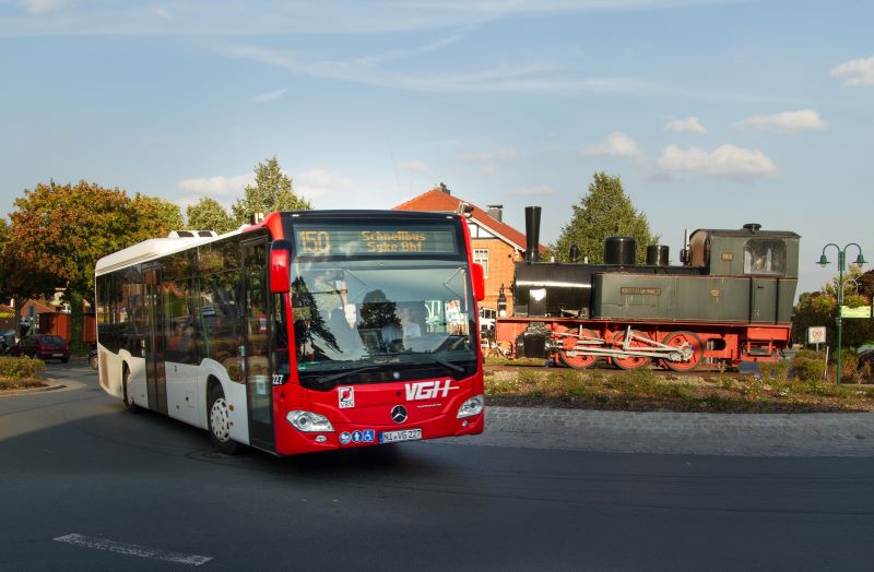 Die Verkehrsbetriebe Grafschaft Hoya (VGH) ist eines der Unternehmen, in deren Bussen die ZVBN automatische Fahrgastzählsysteme installiert hat (Foto: VGH).