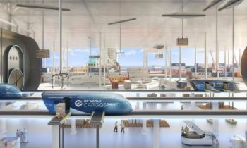 Mit dem Hyperloop werden Waren und Menschen mit Hochgeschwindigkeit bewegt. Die Technologie hat das Potenzial, den Transport künftig zu revolutionieren (Bild: Cargospeed/DP World).