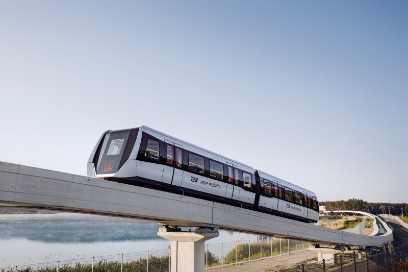 Das System wird seit mehreren Jahren auf der Teststrecke in Sengenthal erprobt und hat bereits vom Eisenbahn-Bundesamt die Zusicherung zur Zulassungsfähigkeit erhalten (Bild: Max Bögl).