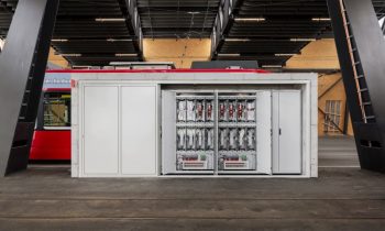 Tramdepot Bernmobil, Bern: DC-Schaltanlage mit Einspeisefeld und Steuerung (Bild: Furrer+Frey).